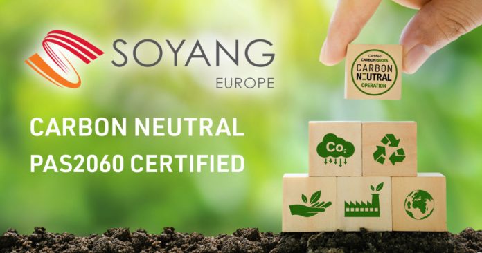 Soyang Europe certified Carbon Neutral