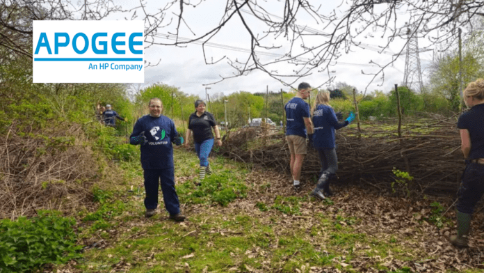 Apogee volunteers spend a day at Whisby Nature Park