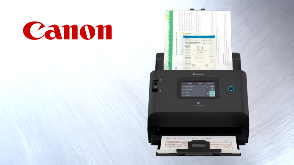 The New Canon Europe imageFORMULA DR–S350NW A4 Desktop Scanner