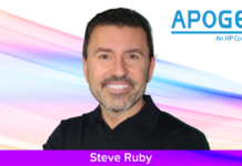 Apogee appoints Chief Experience and Operations Officer PITCH-steve-ruby-apogee