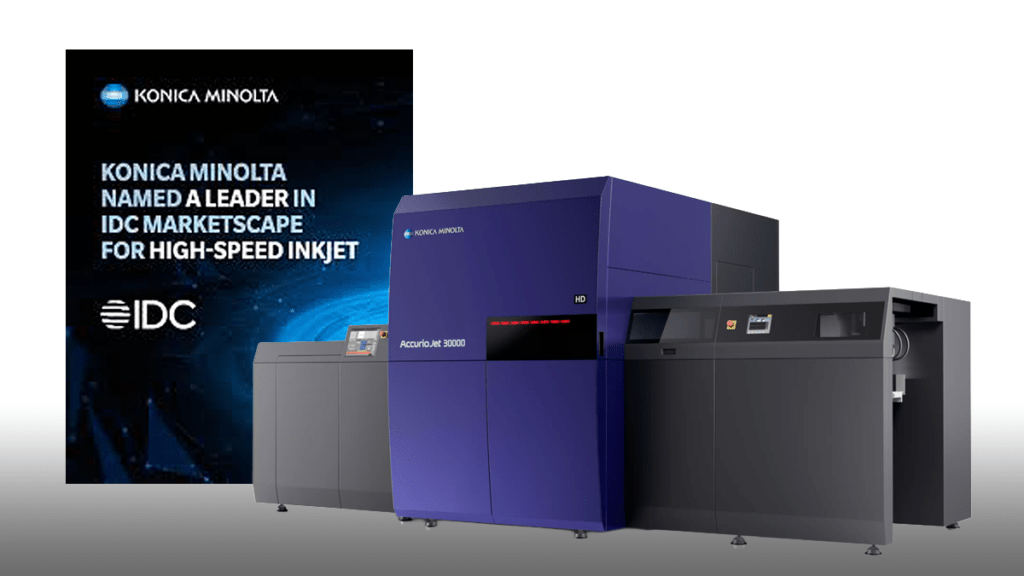 Konica Minolta’s high-speed inkjet portfolio spotlighted in IDC report