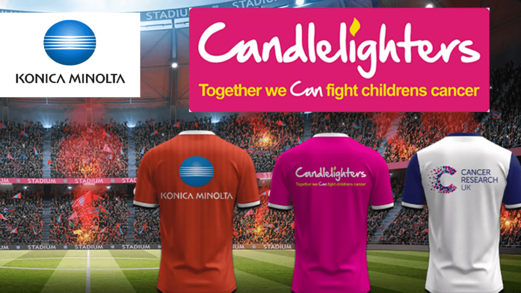 Konica Minolta football match to support Cancer Research UK and Candlelighters