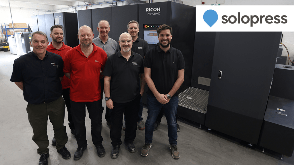 Solopress becomes First UK Adopter of RICOH Pro VC80000