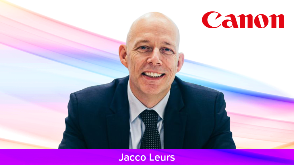 Jacco Leurs now Senior Managing Director of Canon France and Benelux