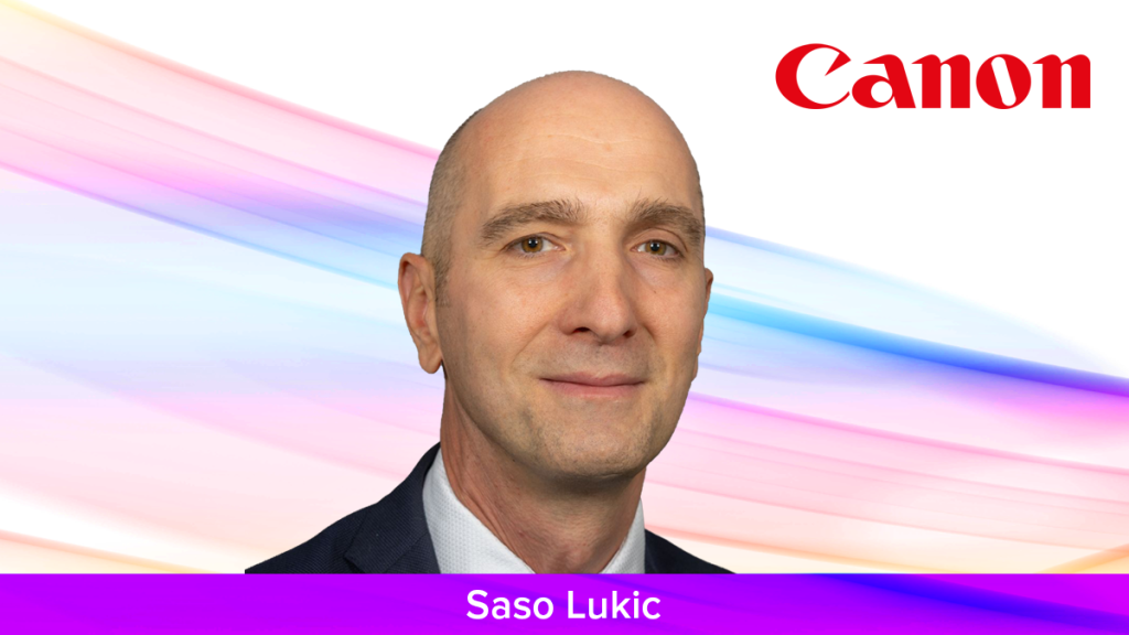Saso Lukic appointed Country Director at Canon Eurasia