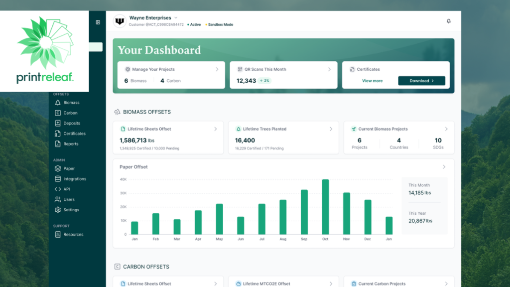 PrintReleaf launches Platform Update